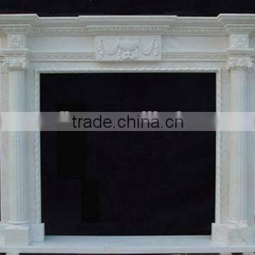 roman pillar carved fireplace mantel wholesale