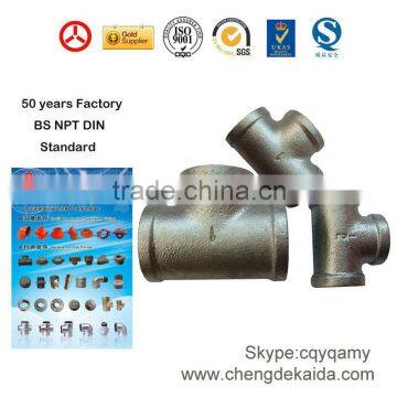 ISO, SGS Certified galvanized pipe fitting tee