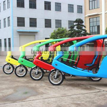 JOBO Touring Velo Taxi, 1Kw Electric Pedicab 3 Wheel Tricycle for Passenger