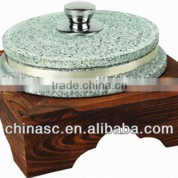 Stone cooker pot with wood frame marble granite prices