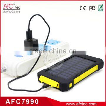 8000mAh Led Light Double USB Solar Charger Waterproof for Mobile Phone photo-2