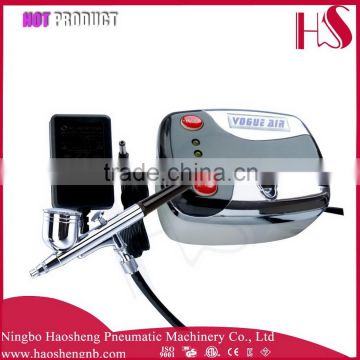 HSENG HS08-3AC-SK airbrush tattoo compressor airbrush machine for tattoo and nail