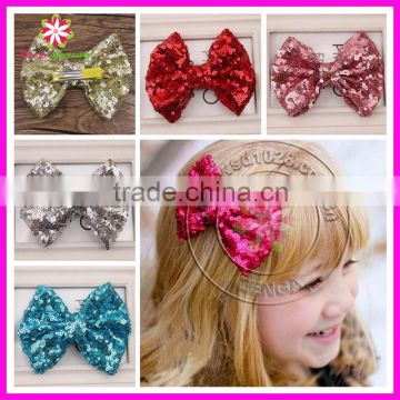 5" Sequin bows, sequin bows, sequin appliques