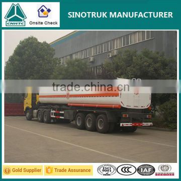 Stainless steel Tri Axle oil tank semi trailer