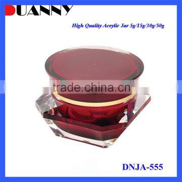 Red Acrylic Diamond Jar Packaging,Red Diamond Jar