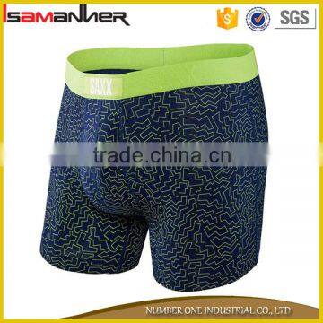 Free sample simple long leg design cotton sexy tight men underwear boxer