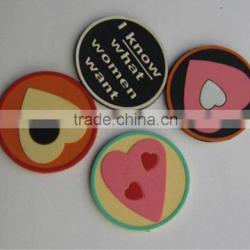 factory price of coaster, pvc soft coaster,rubber coaster