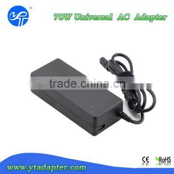 Charging 70w notebook battery charger with usb 5v 500mA