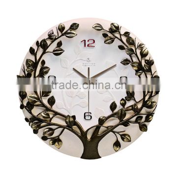 Eco-friendly Handmade carved Creative clock painting clock decoration/