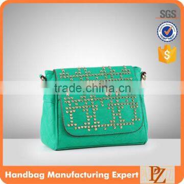 T-4080 Fashion ladies handbag cross body verde bags woman messenger bag for young lady