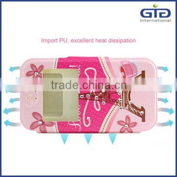 [GGIT] Hot Selling OEM Light Oil Pasting Pattern With Diamond Silicon and PU Leather Universal Phone Case photo-2