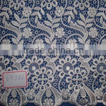 Best quality hot sale roll chemical embroidery lace fabric