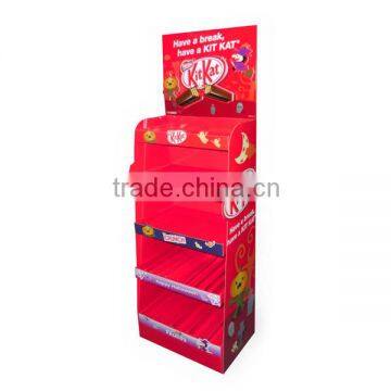 Flat Pack Snacks Paper Display Rack