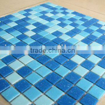 cheap square hot melt glass hotel wall mosaic HM24