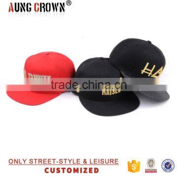 3D Embroidery Logo Wholesale Flat Brim Snapback Hat Manufacturer photo-2