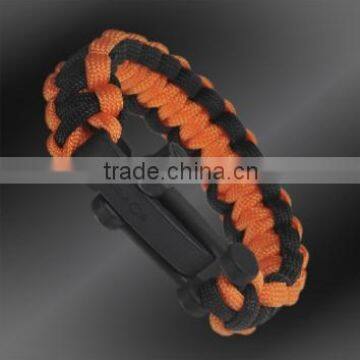 Cool military paracord bracelet with custom logo for christmas gift