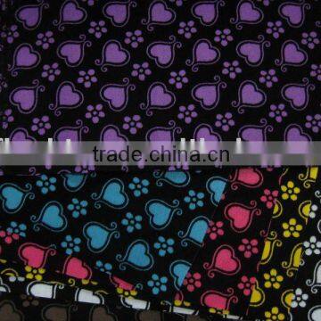 fashion design fabric with flock use for handbag