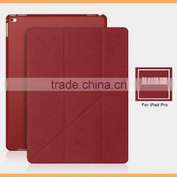 Luxury leather magnetic smart case stand cover for ipad pro 12.9"