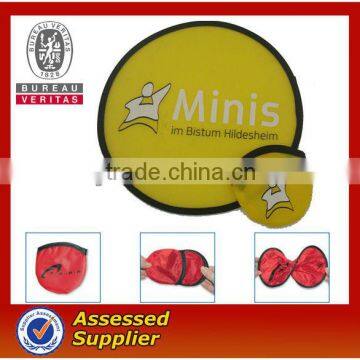 customized logo pocket folding frisbees