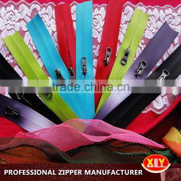 shenzhen xly oem long chian insertion pin waterproof zipper