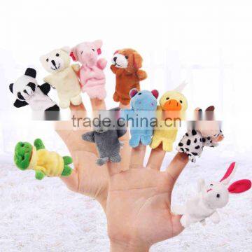 Cheap Plush Animal Finger Toy Soft Hand Puppet Toy