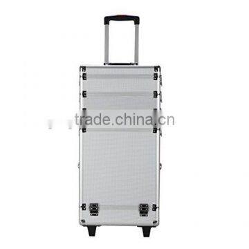 Aluminum Rolling Makeup Case Cosmetic Train Box