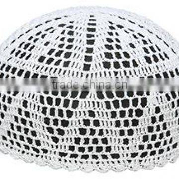 Factory price wholesale high quality handmade white hat of Islam