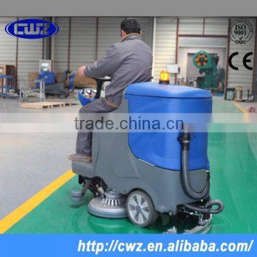 Wide Cleaning Path Double Brush Floor Scrubber Drier Machine photo-2