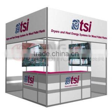 3x3 exhibition trade show display aluminum booth