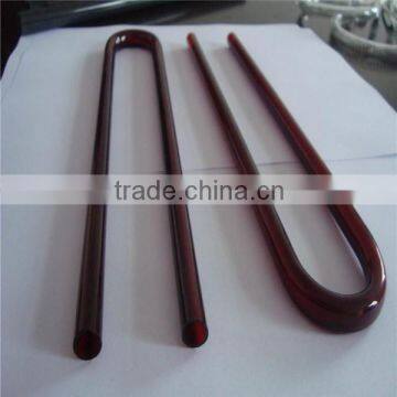 STA U shape clear quartz glass tube