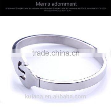 Antique Spanner design plain stainless steel bangle SG02