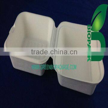 eco-friendly Sugarcane Pulp hamburger box