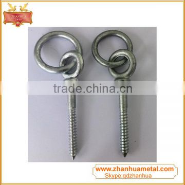 Zinc Eye Bolt Log Screw Forged Wood Screw With Ring