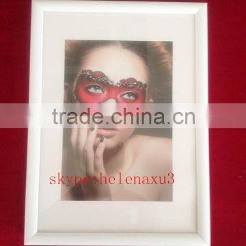 Hot selling white ready made PVC photo frame in all sizes