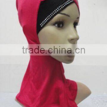 C079 New Style Two Color Ninja Hats With Rhinestones,neck Cover Hats photo-2