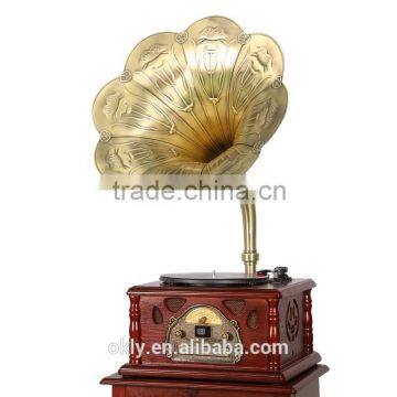 2015 Hottest popular Antique gramophone replica with RCA audio output