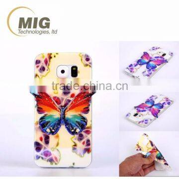 For Iphone 4 & 4s Colorful 3D Blu Ray Butterfly Tpu for Apple Iphone 4 Phone Case