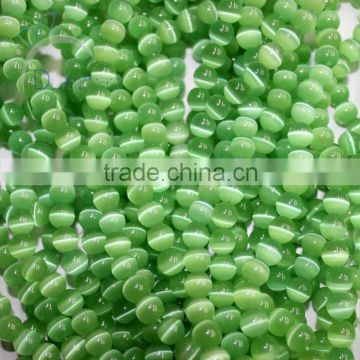 unisex diy beads accessories jewelry/ fashionable green cat's eye stone jewelry