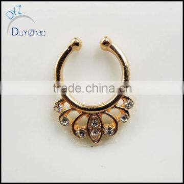 Fashion Septum Clicker nose ring body piercing