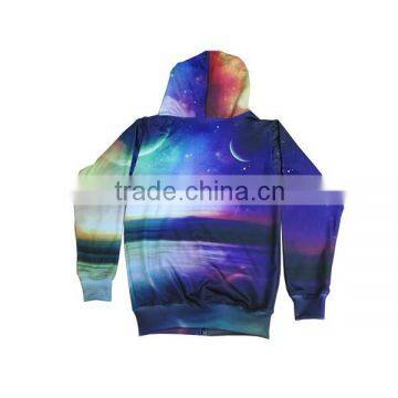 Full polyester hoodie sublimated custom striped hoodie wholesale