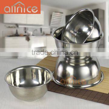 ALLNICE 5 pcs stainless steel kitchen bowl/fruit bowl/seasoning cylinder