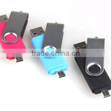 factory wholesale swivel metal USB otg flash 2014 promotion customized