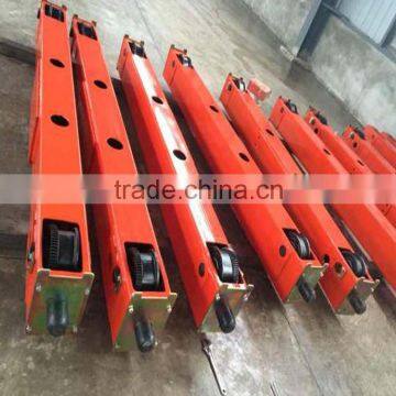 10T 16.5M span end carriage for bridge crane and gantry crane single beam lifting crane