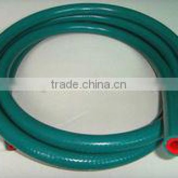 High performance reinforced braided silicone heater hose