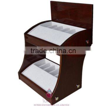 factory customize vintage wood belt display