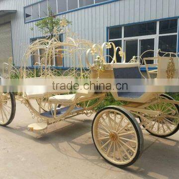 Pumpkin horse carriage wedding horse carts