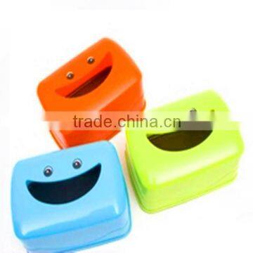 20x13.5x10mm Smile face plastic facial tissue box