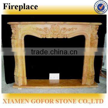 american style fireplace