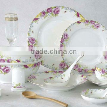 stylish royal fine ceramic bone china melamine sets