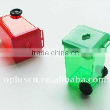 Mini Trash Can Shape One Hole Pencil Sharpener